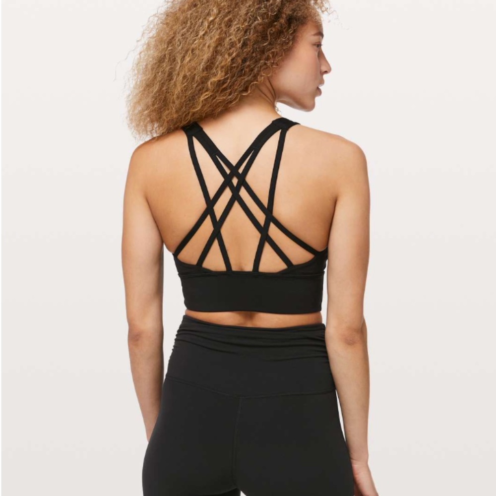 Lululemon Free To Be Serene Bra *Long Line - Black Sz 10